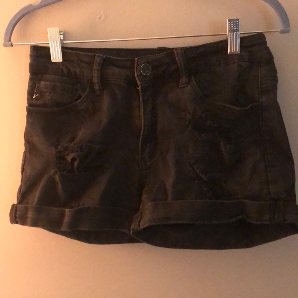 Black shorts, size 27